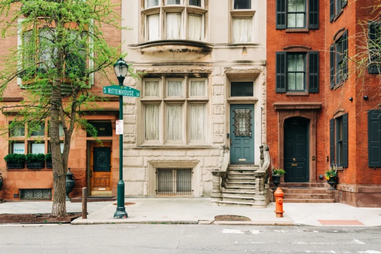 Historic homes near Rittenhouse Square Philadelphia