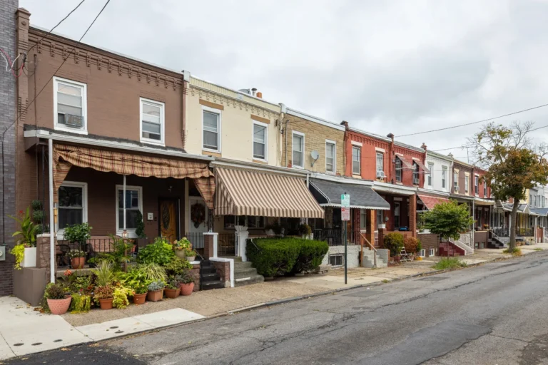 Traditional South Philadelphia rowhomes